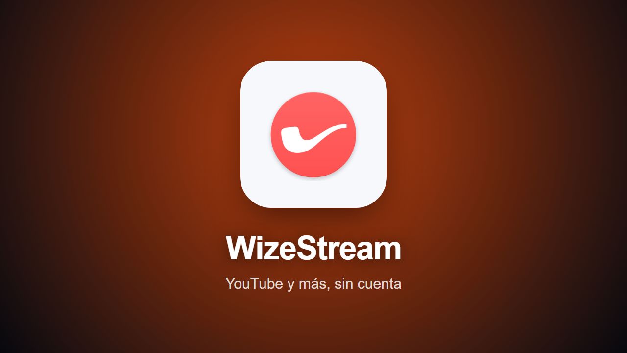 Icono de WizeStream sobre fondo naranja